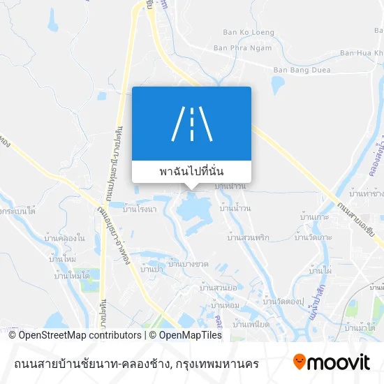 ถนนสายบ้านชัยนาท-คลองช้าง แผนที่