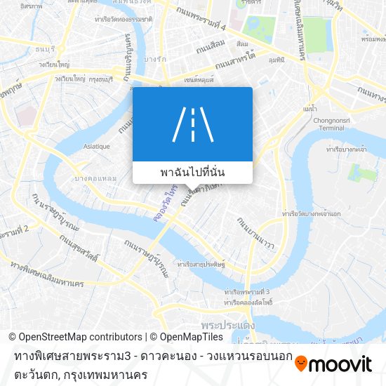 ทางพิเศษสายพระราม3 - ดาวคะนอง - วงแหวนรอบนอกตะวันตก แผนที่