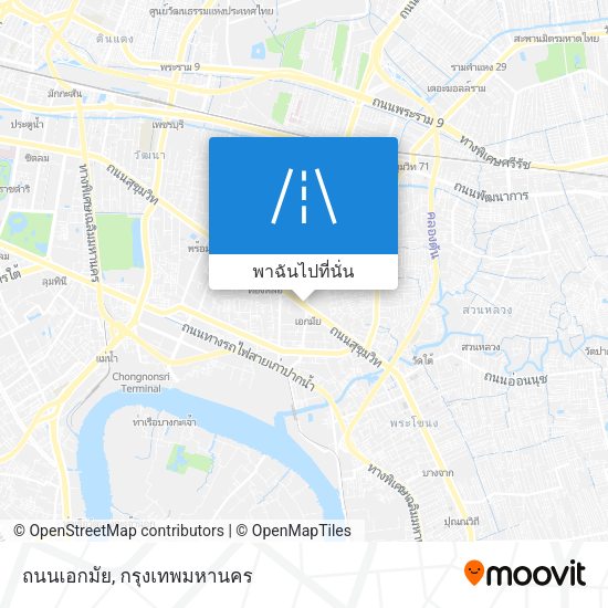 ถนนเอกมัย แผนที่