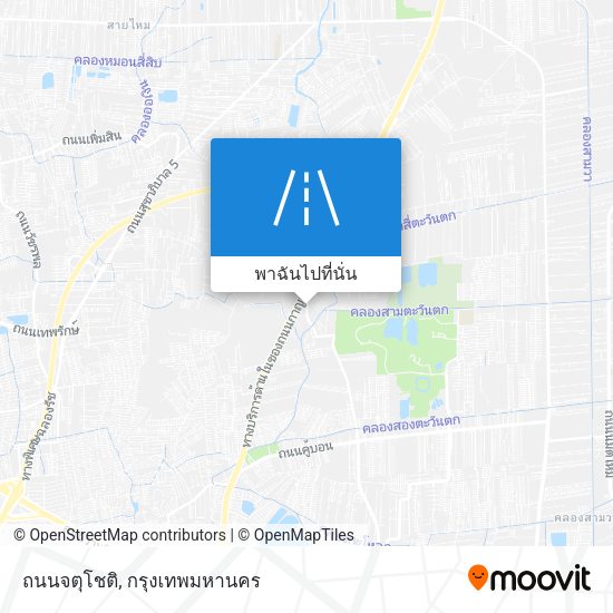 ถนนจตุโชติ แผนที่