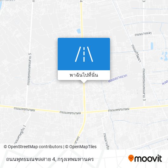 ถนนพุทธมณฑลสาย 4 แผนที่