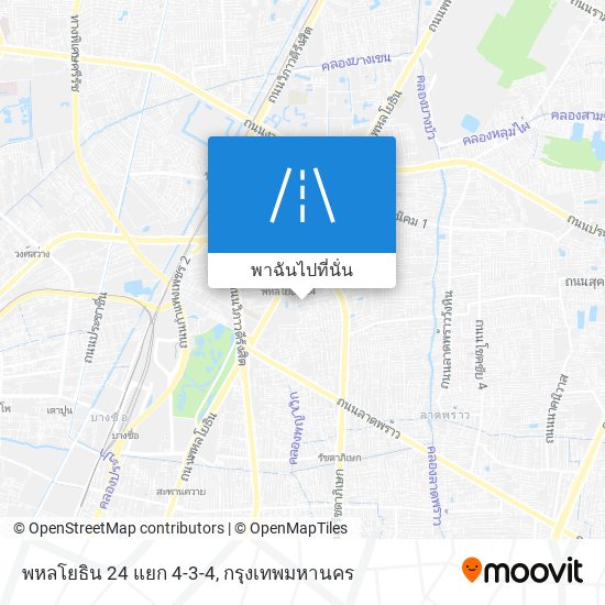 พหลโยธิน 24 แยก 4-3-4 แผนที่