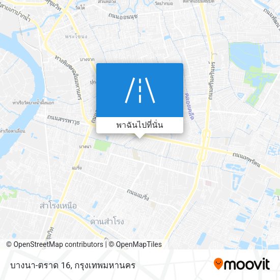 บางนา-ตราด 16 แผนที่