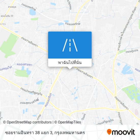 ซอยรามอินทรา 38 แยก 3 แผนที่