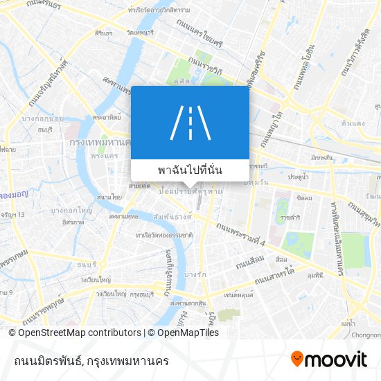 ถนนมิตรพันธ์ แผนที่