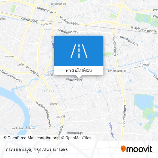 ถนนอ่อนนุช แผนที่