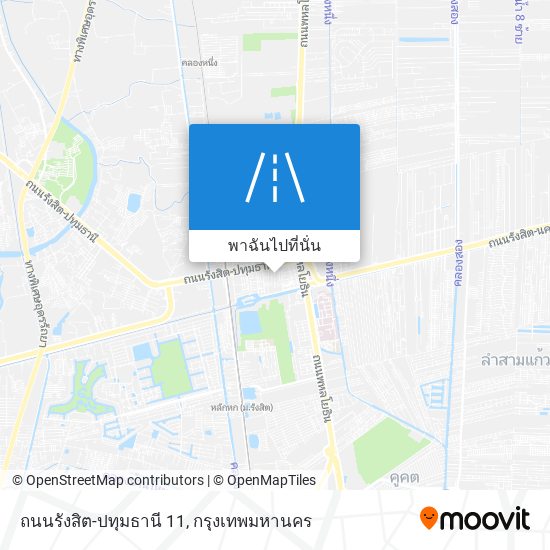 ถนนรังสิต-ปทุมธานี 11 แผนที่