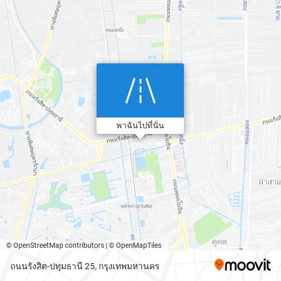 ถนนรังสิต-ปทุมธานี 25 แผนที่