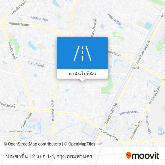 ประชาชื่น 12 แยก 1-4 แผนที่