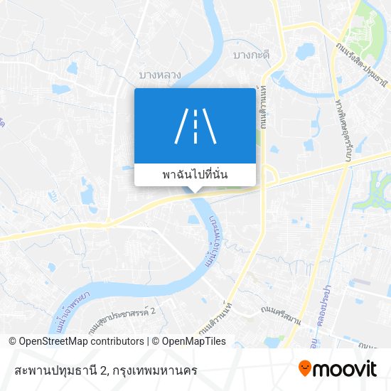 สะพานปทุมธานี 2 แผนที่