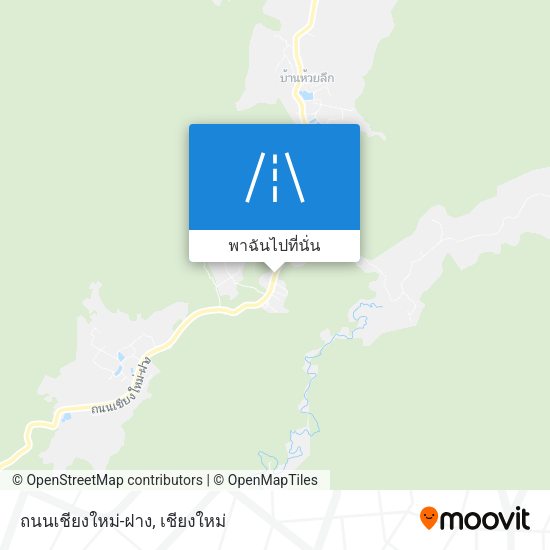 ถนนเชียงใหม่-ฝาง แผนที่