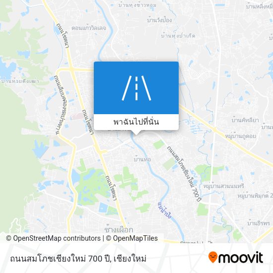 ถนนสมโภชเชียงใหม่ 700 ปี แผนที่