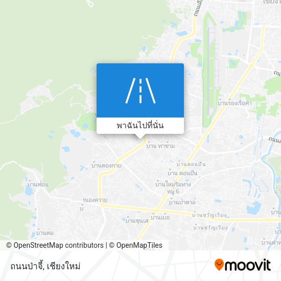 ถนนป่าจี้ แผนที่