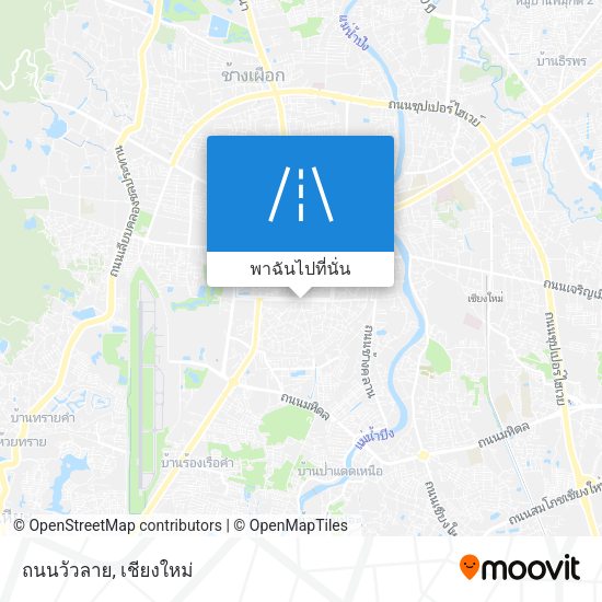 ถนนวัวลาย แผนที่
