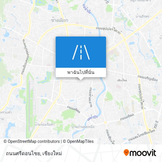 ถนนศรีดอนไชย แผนที่