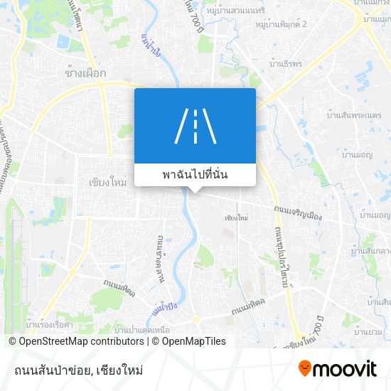 ถนนสันป่าข่อย แผนที่
