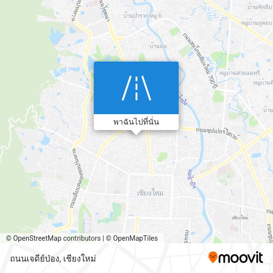 ถนนเจดีย์ป่อง แผนที่