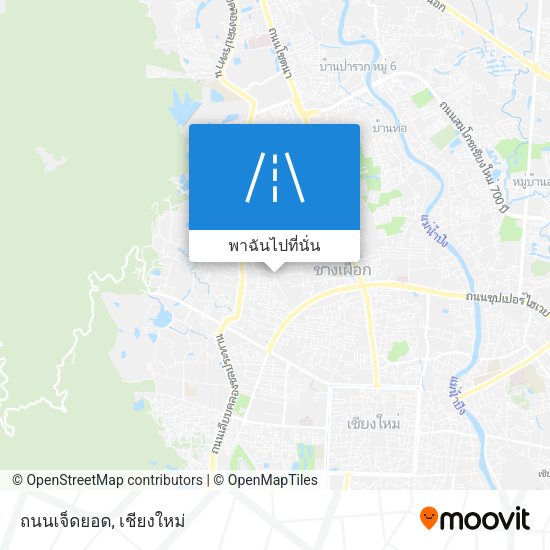 ถนนเจ็ดยอด แผนที่