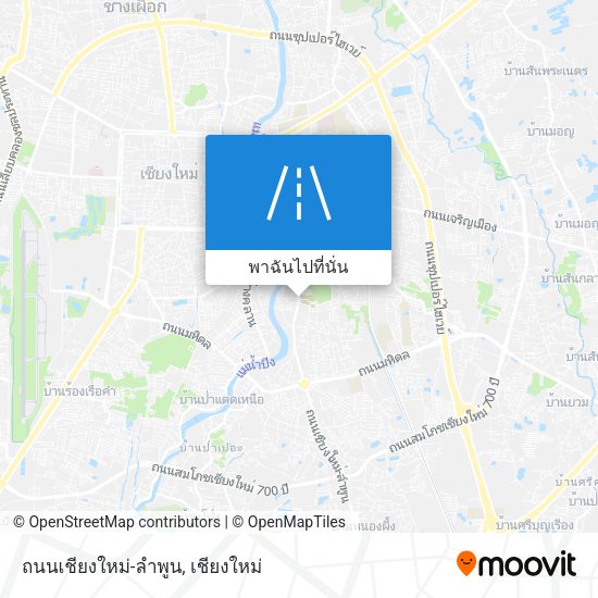 ถนนเชียงใหม่-ลำพูน แผนที่
