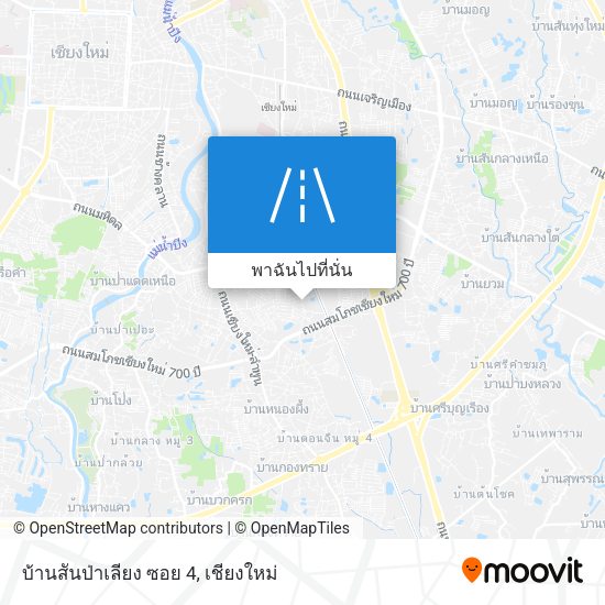 บ้านสันป่าเลียง ซอย 4 แผนที่