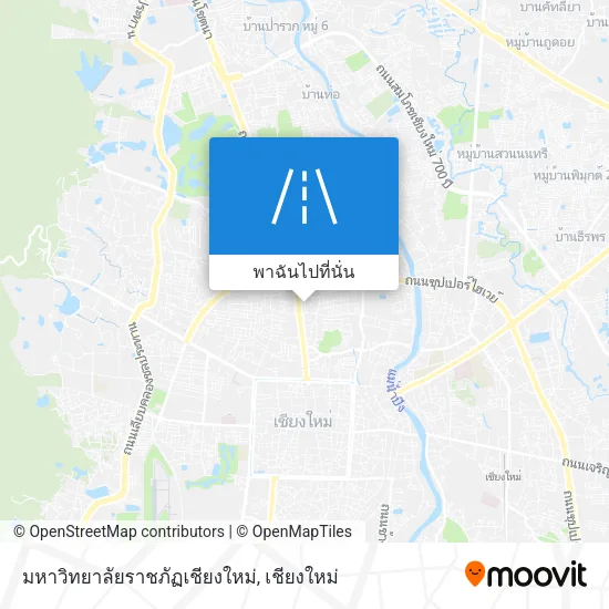 มหาวิทยาลัยราชภัฏเชียงใหม่ แผนที่