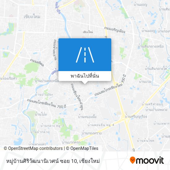 หมู่บ้านศิริวัฒนานิเวศน์ ซอย 10 แผนที่