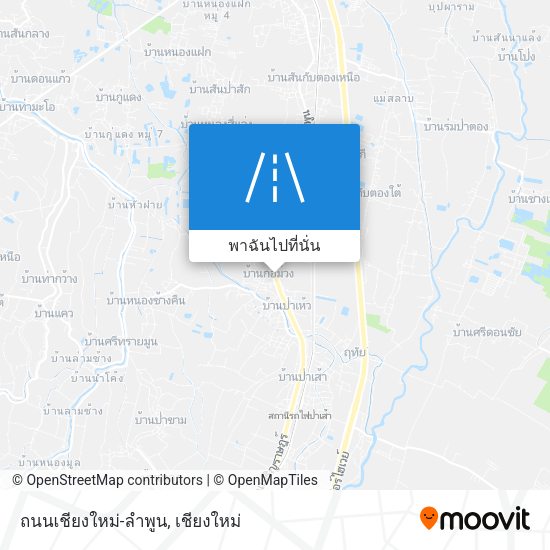 ถนนเชียงใหม่-ลำพูน แผนที่
