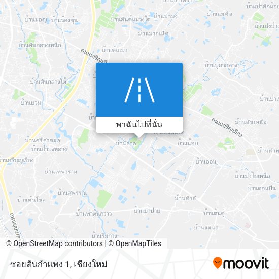 ซอยสันกำแพง 1 แผนที่