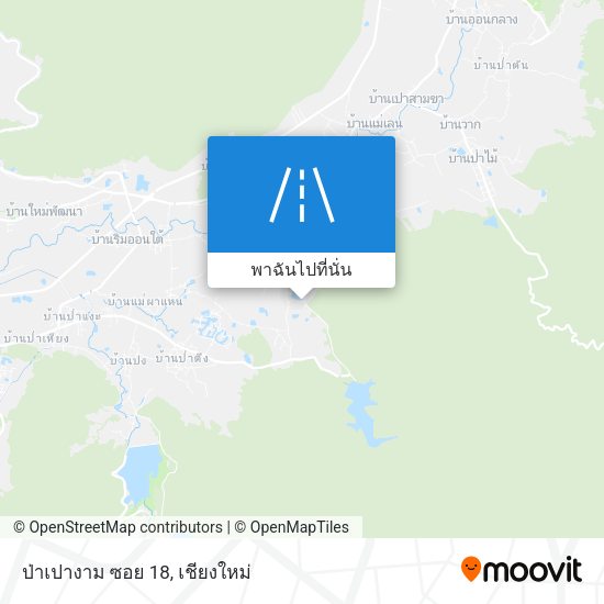 ป่าเปางาม ซอย 18 แผนที่