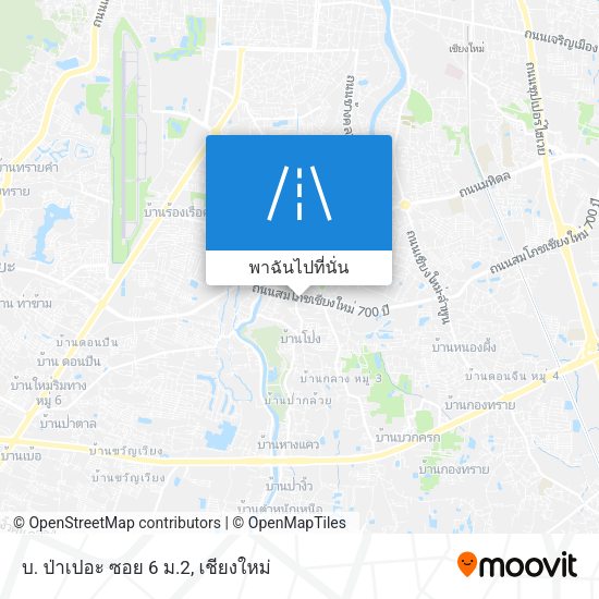 บ. ป่าเปอะ ซอย 6 ม.2 แผนที่
