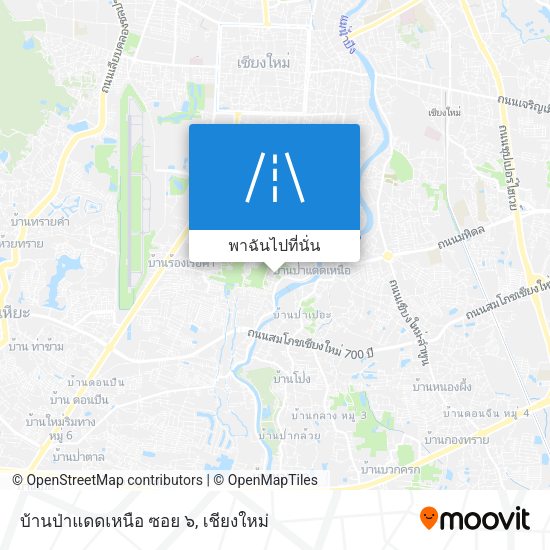 บ้านป่าแดดเหนือ ซอย ๖ แผนที่