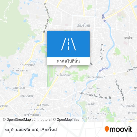 หมู่บ้านอมรนิเวศน์ แผนที่
