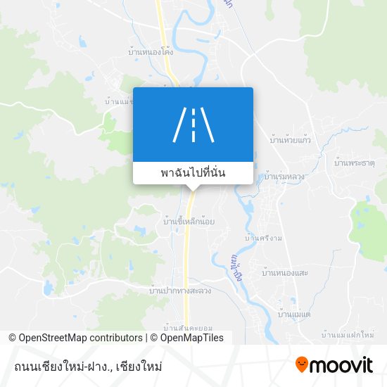 ถนนเชียงใหม่-ฝาง. แผนที่