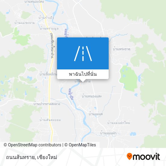 ถนนสันทราย แผนที่