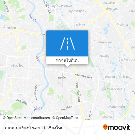 ถนนธนุษย์ผงษ์ ซอย 11 แผนที่