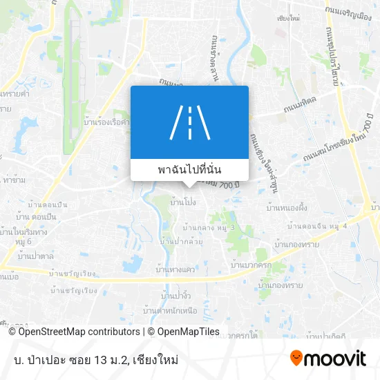 บ. ป่าเปอะ ซอย 13 ม.2 แผนที่