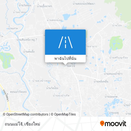 ถนนแม่โจ้ แผนที่