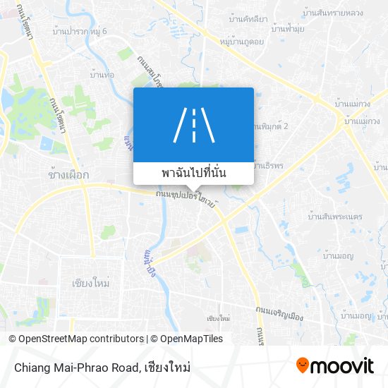 Chiang Mai-Phrao Road แผนที่