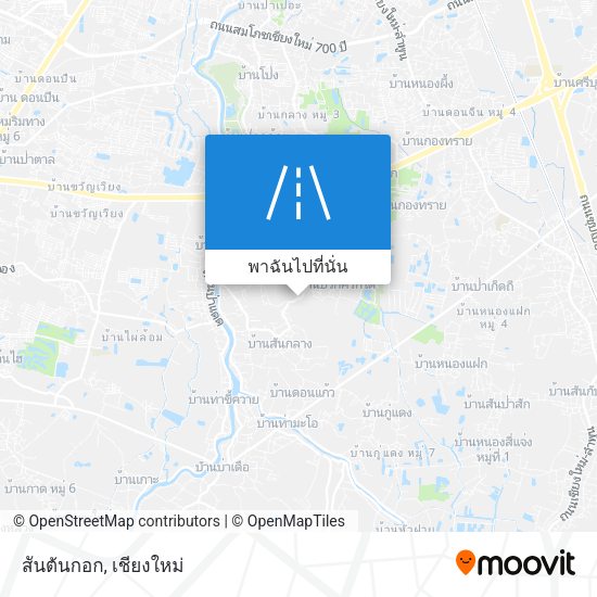 สันต้นกอก แผนที่