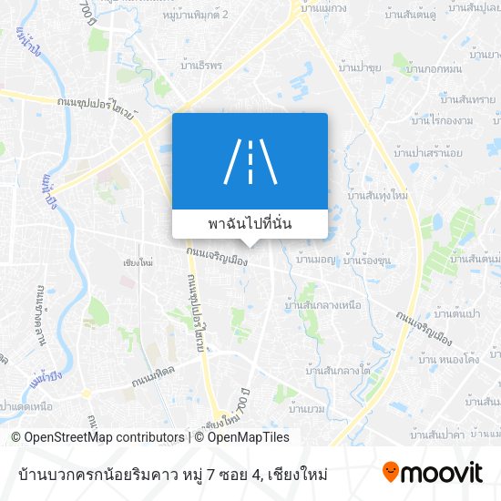 บ้านบวกครกน้อยริมคาว หมู่ 7 ซอย 4 แผนที่