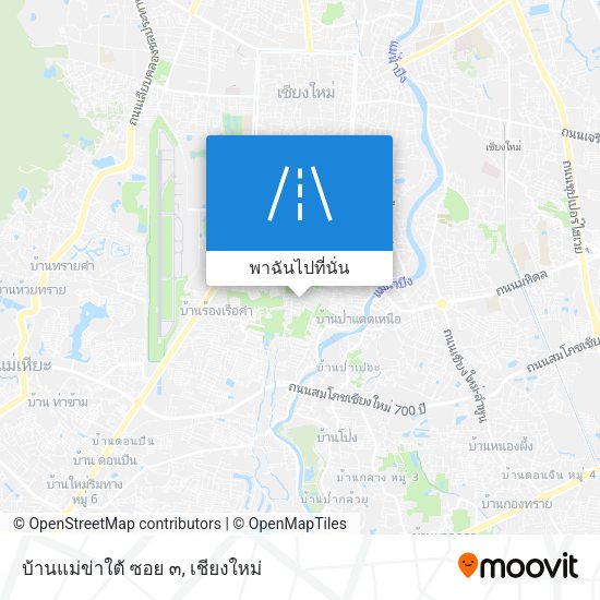 บ้านแม่ข่าใต้ ซอย ๓ แผนที่