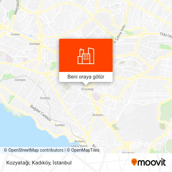 Kozyatağı, Kadıköy harita