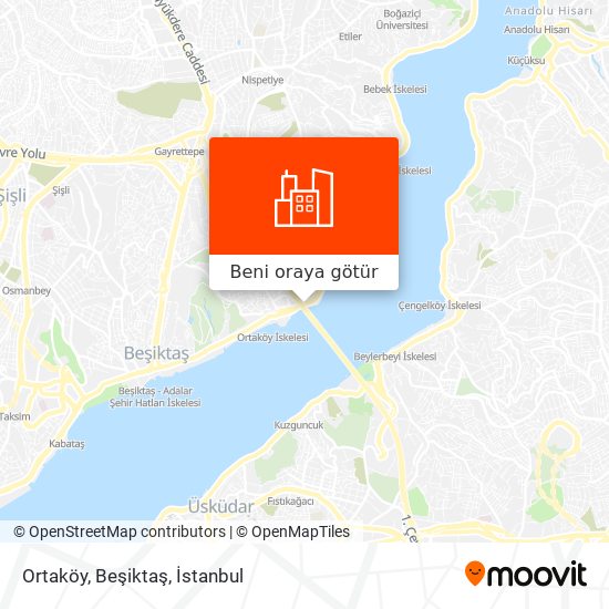 Ortaköy, Beşiktaş harita