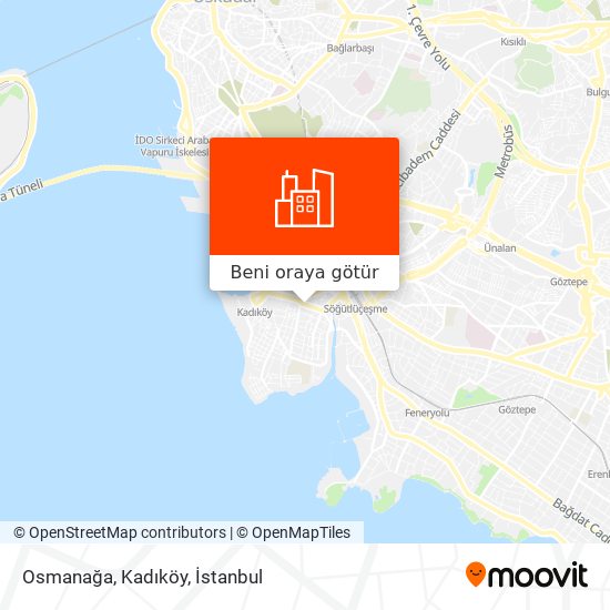 Osmanağa, Kadıköy harita