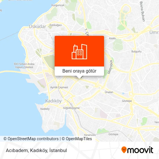 Acıbadem, Kadıköy harita