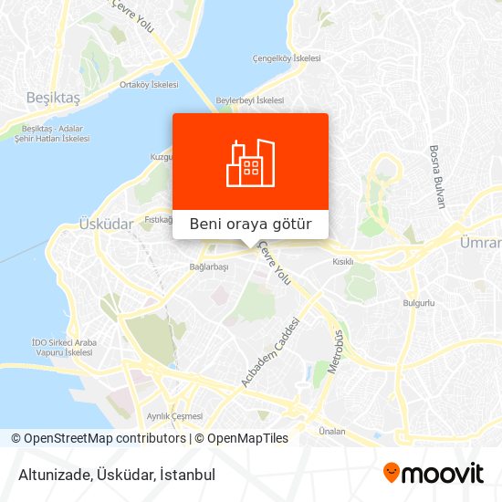 Altunizade, Üsküdar harita