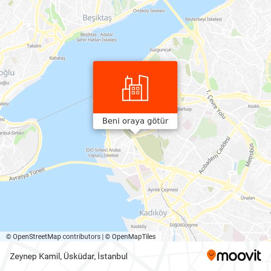 Zeynep Kamil, Üsküdar harita