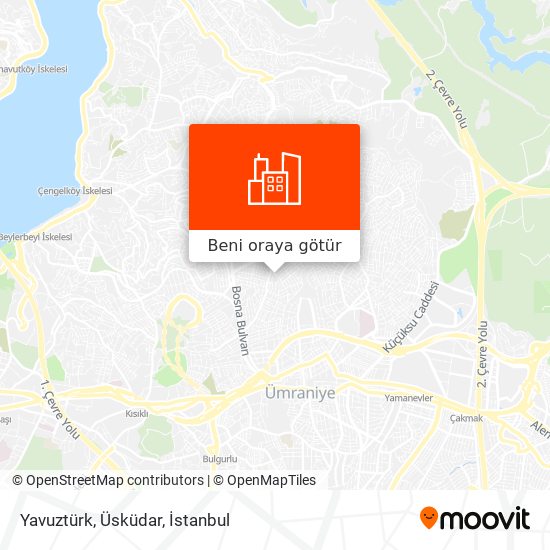 Yavuztürk, Üsküdar harita