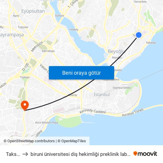 Taksim to biruni üniversitesi diş hekimliği preklinik laboratuvarı map