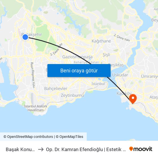 Başak Konutları to Op. Dr. Kamran Efendioğlu | Estetik Cerrahi map